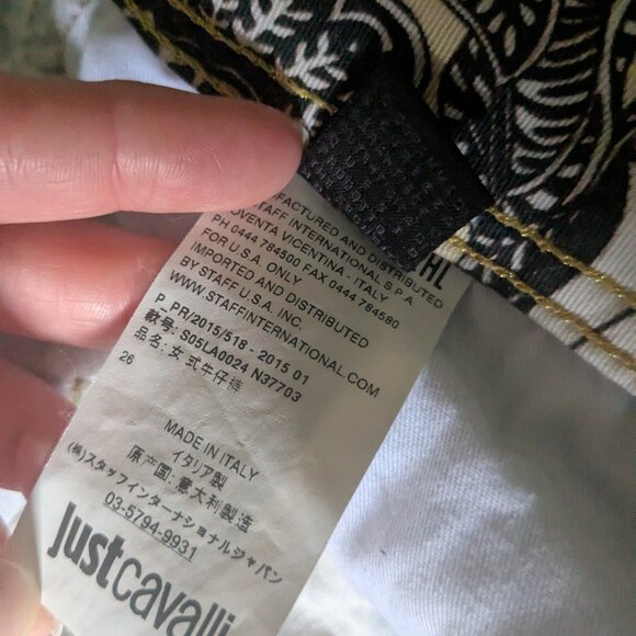 Just Cavalli floral pants (size 26) - Picture 9 of 11